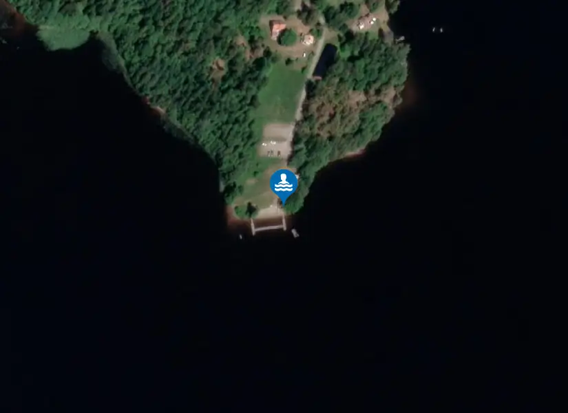 Ragnerudsbadet från satellit