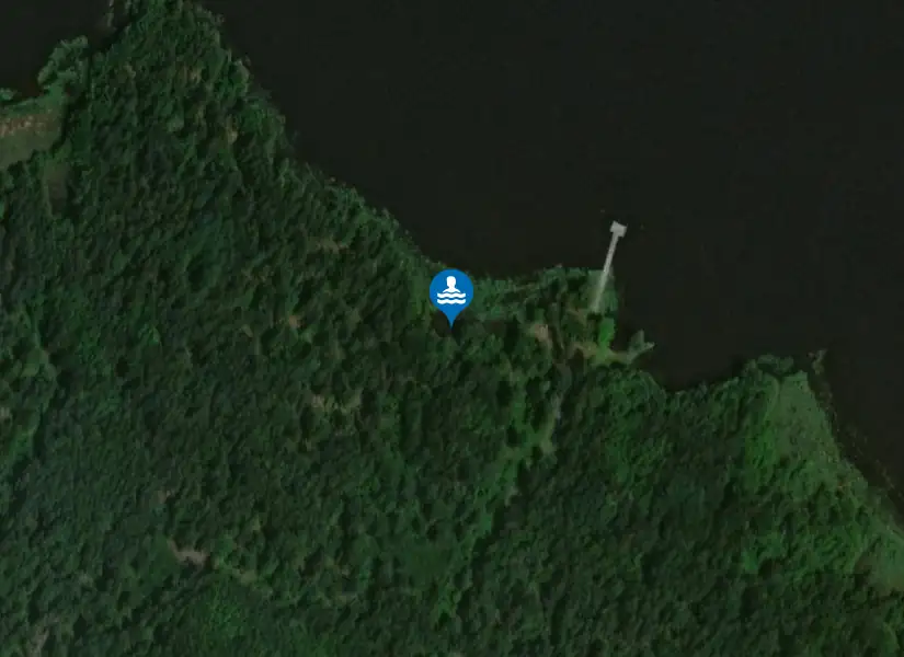 Ridön, Lastudden från satellit