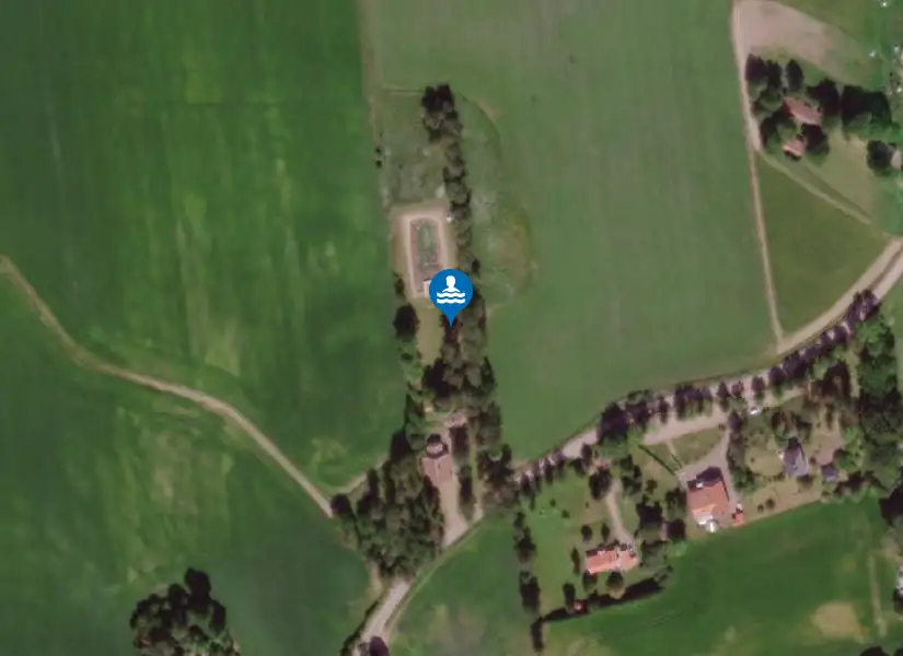 Björstorpsbadet från satellit