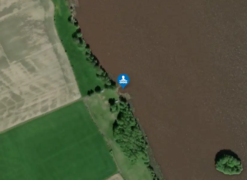 Blacksta Nyckelsjön från satellit