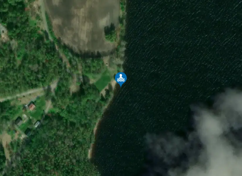Råsvalen, Viken från satellit