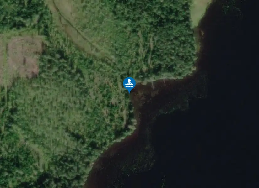 Röjesjön från satellit