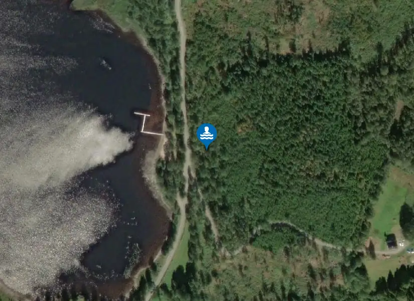 Sandsjön, Torestorp från satellit