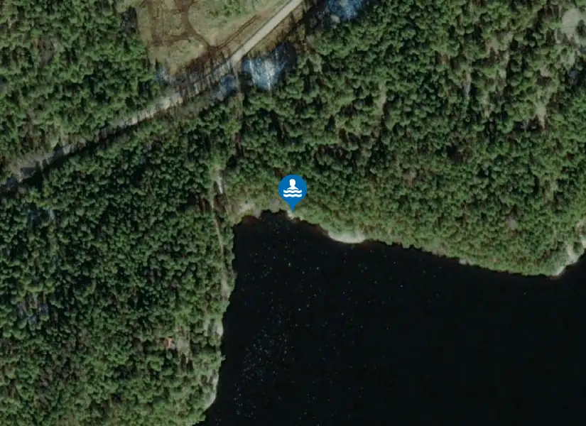 Blåhällorna, Färingen från satellit