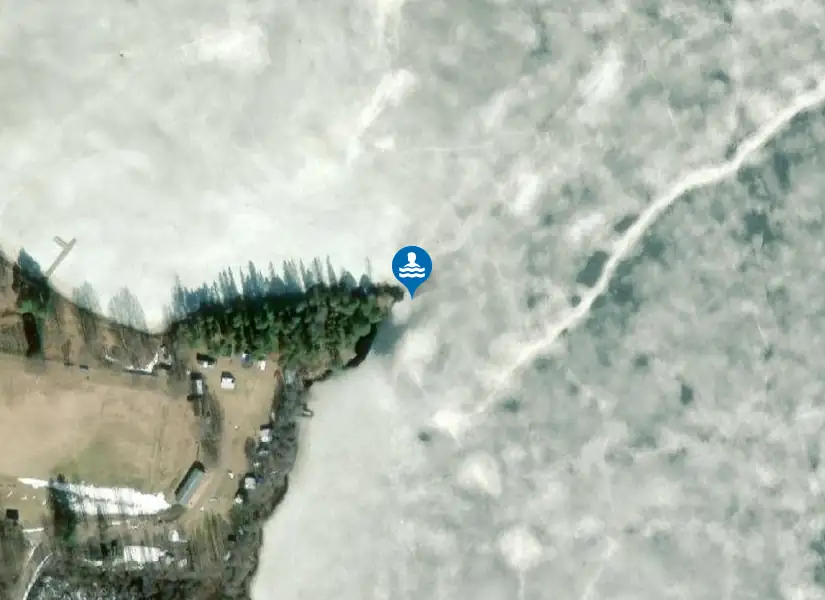 Sandvikabadet från satellit