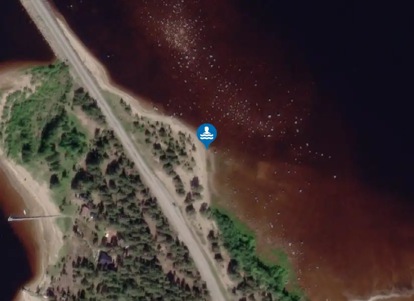 Santasaari från satellit