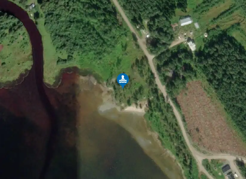 Sikeå hamn från satellit