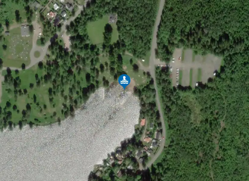 Simsjön Stora Badviken från satellit