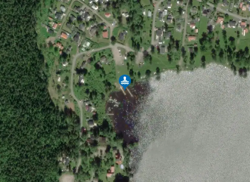 Simsjön Villeviken från satellit