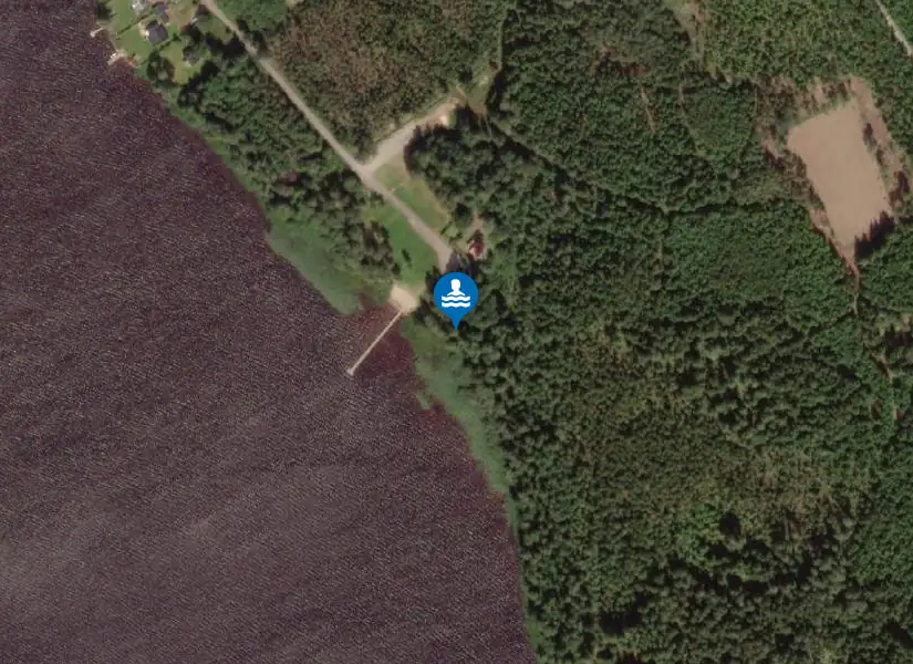 Sjöanäs från satellit