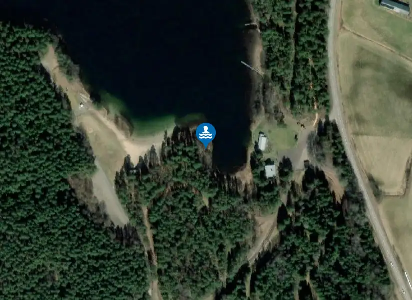 Skivtjärn från satellit