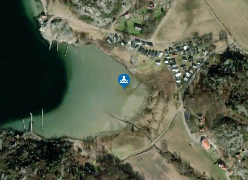 Skårs camping från satellit