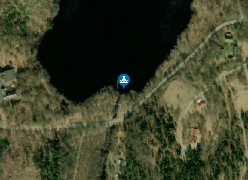 Slagesnässjön från satellit