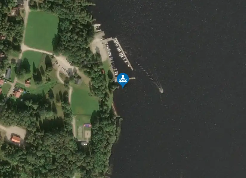 Bolmen, Kårehamn från satellit