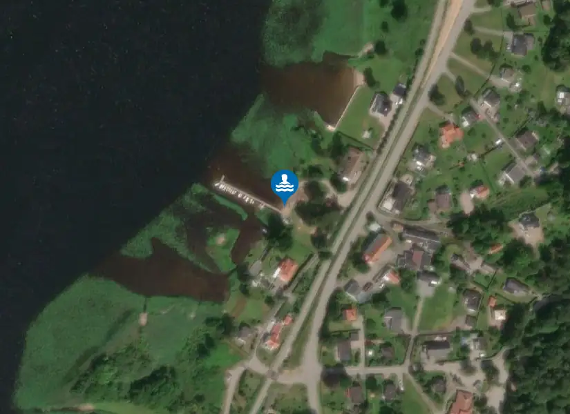 Sparsörs badplats, Öresjö från satellit