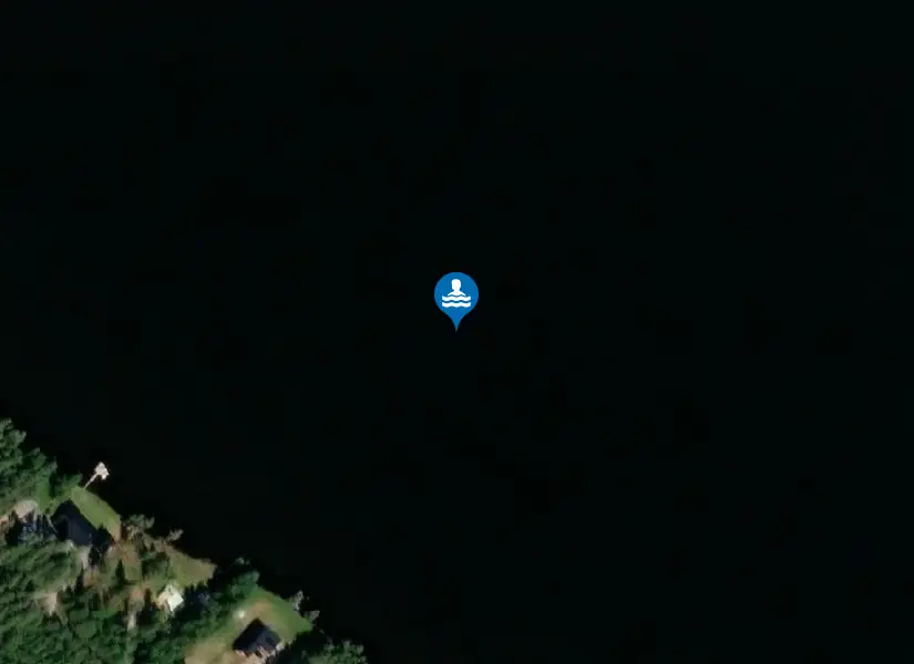 Stamsjöbadet från satellit