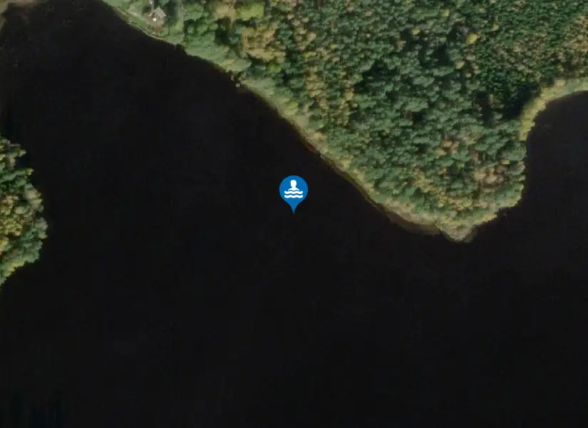 Stavsjön, Stavsjöbadet från satellit