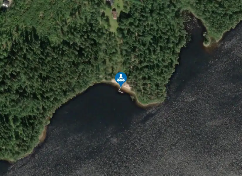 Stora Hallången från satellit