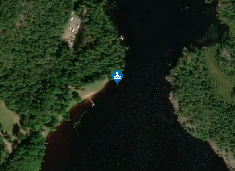 Stora Hammarsjön, Hultsfred från satellit