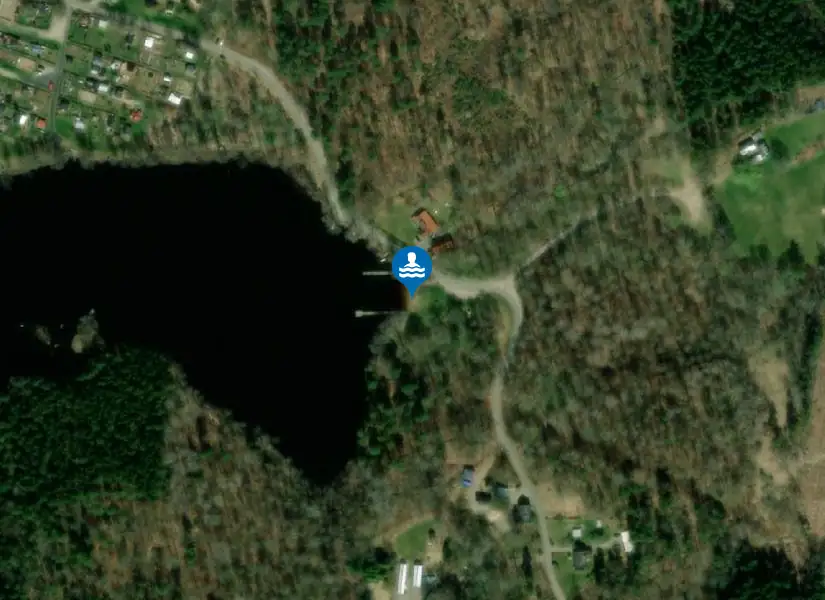 Stora Oredssjön från satellit