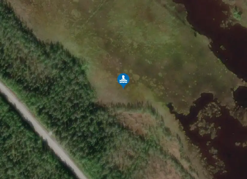 Storlångträsket, Långträsk från satellit