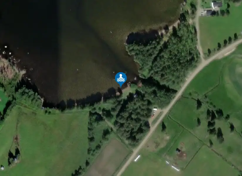 Storsjön, Balviken från satellit