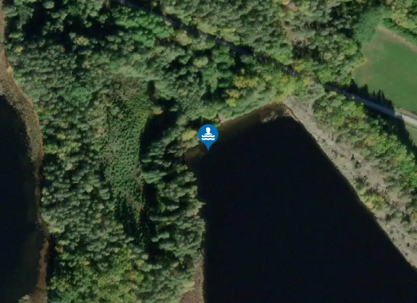 Storsjön, Sandviken från satellit