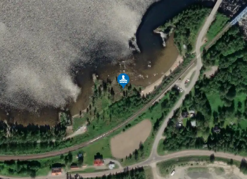 Borgsjöbyn från satellit