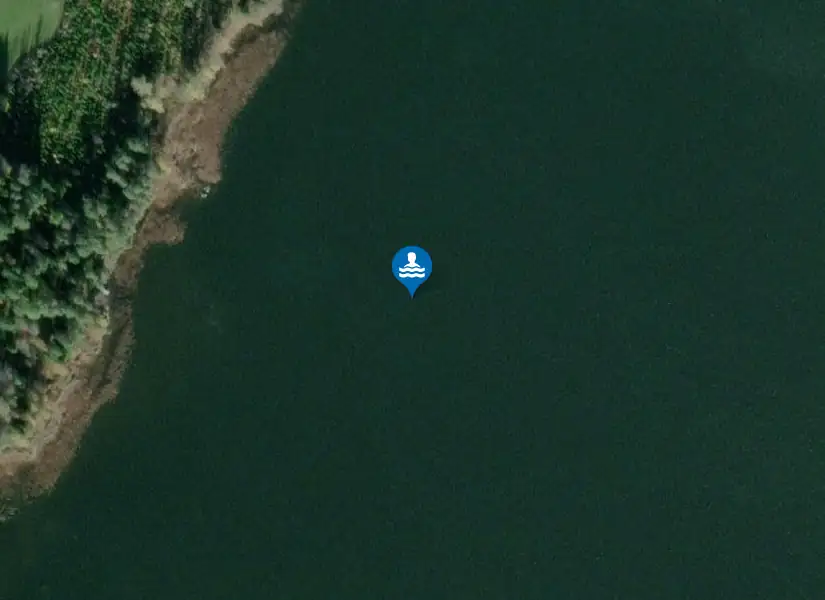 Borgvikssjön, Sparnäs från satellit