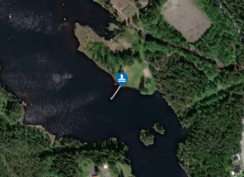 Ställdalen, Sågdammen från satellit
