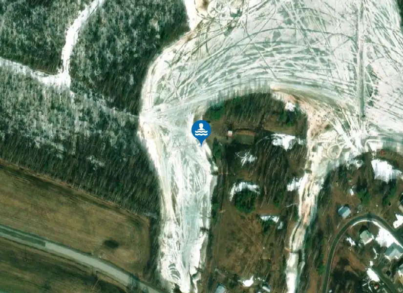 Södra Bredåker från satellit