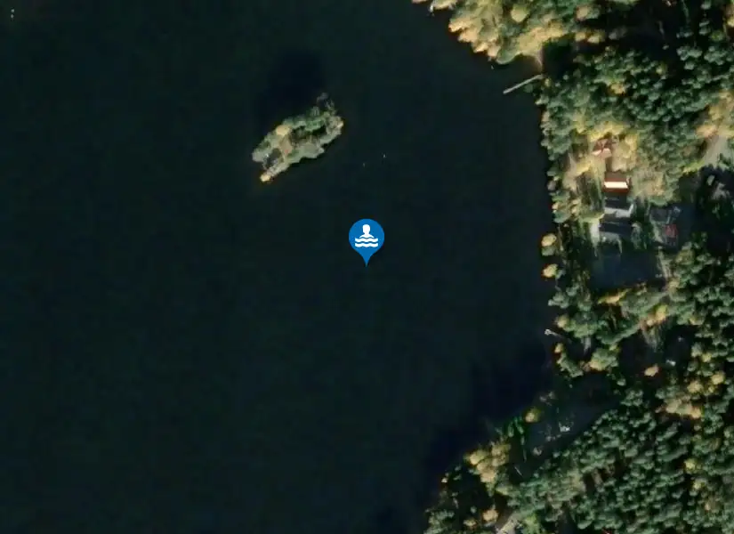 Södra Vällan från satellit