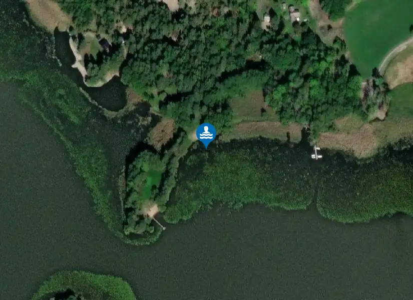 Sörfjärden, Helgarö kläpp från satellit