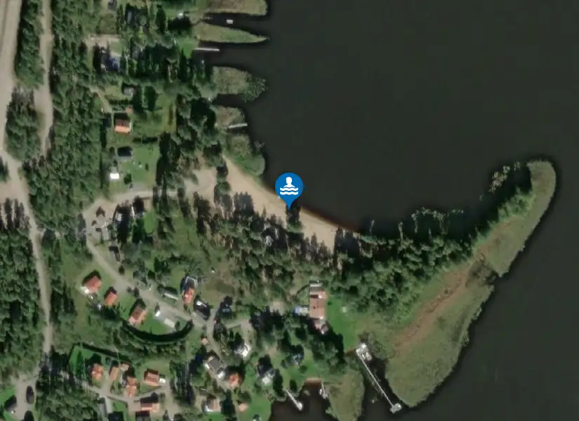 Sörtuttsbadet från satellit
