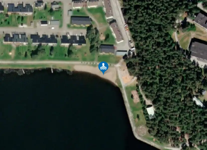 Talvatis i Jokkmokk från satellit