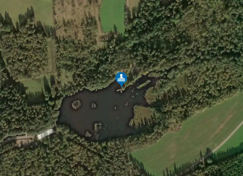 Toftaån, Forsabadet från satellit