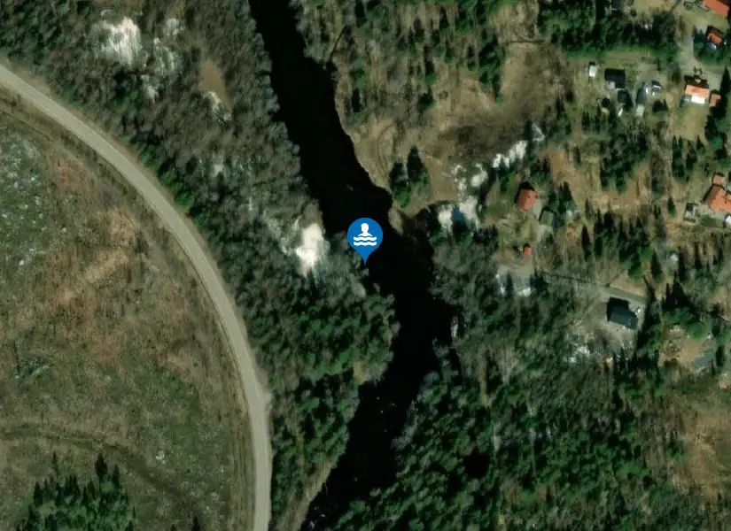 Torsved -Testeboån från satellit