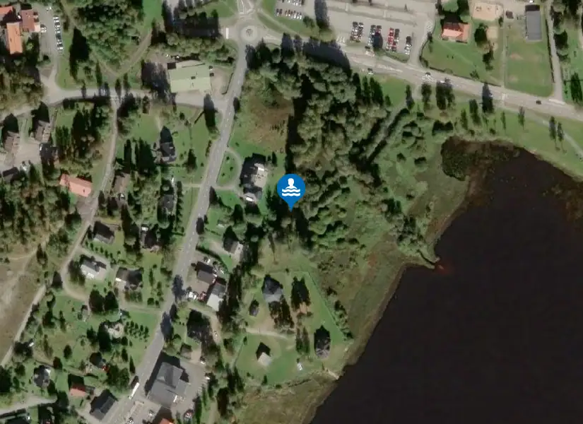 Tranemosjön från satellit