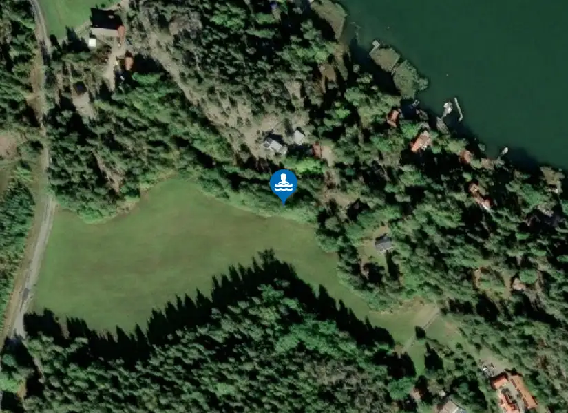 Trosa Havsbad från satellit