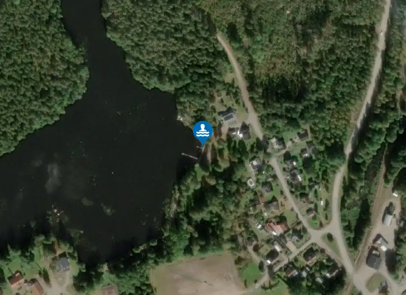 Tureforsbadet, Kvillsfors från satellit