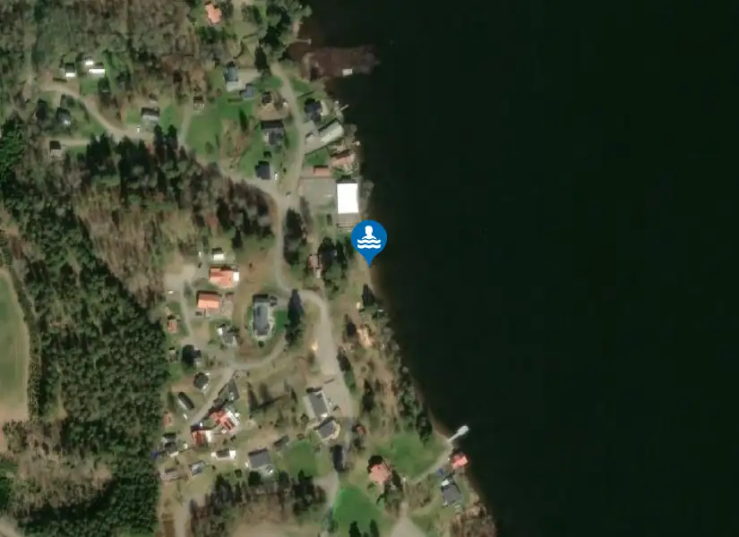 Vallsjöbaden från satellit