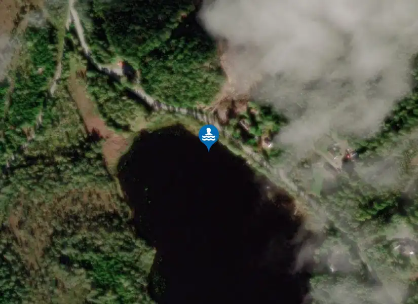 Vannasjön från satellit