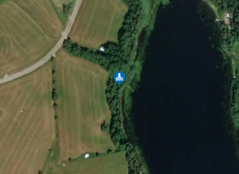 Vattlångsjön, Liabadet från satellit