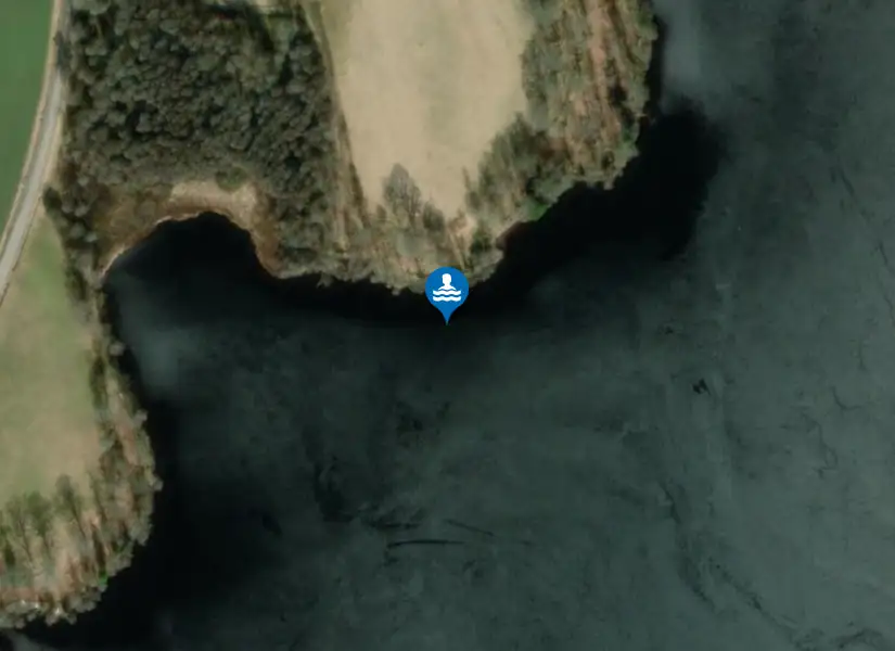 Vederslövssjön från satellit