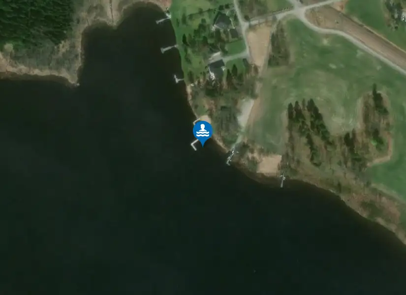 Vedevågssjön, Herrgårdsbadet från satellit