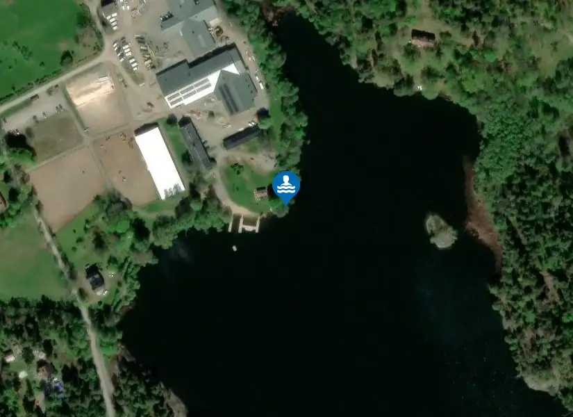 Velamsundsbadet från satellit