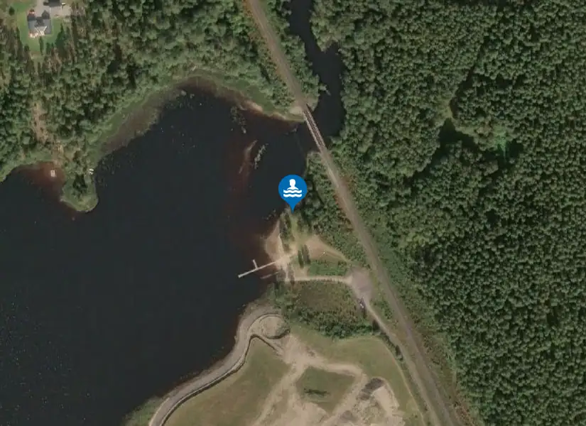 Vikaresjön från satellit