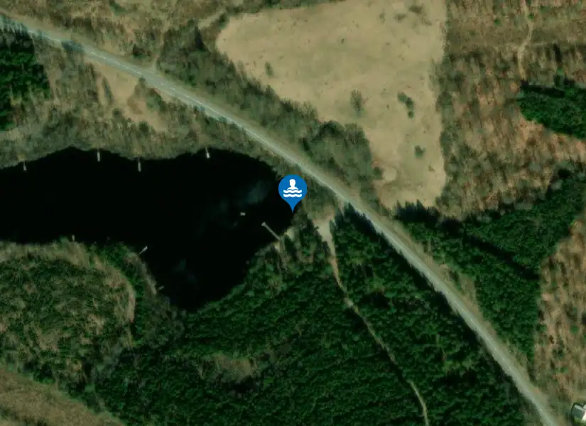 Abborrsjön från satellit