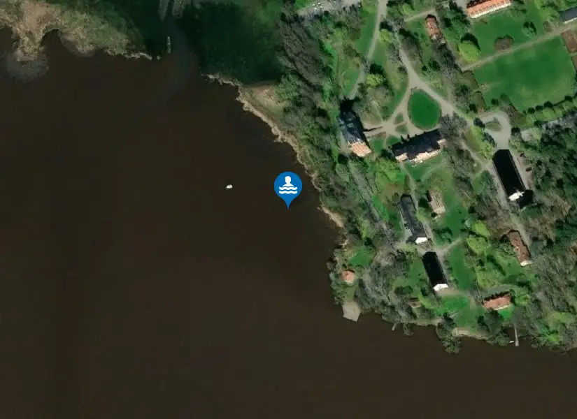 Wiksbadet från satellit