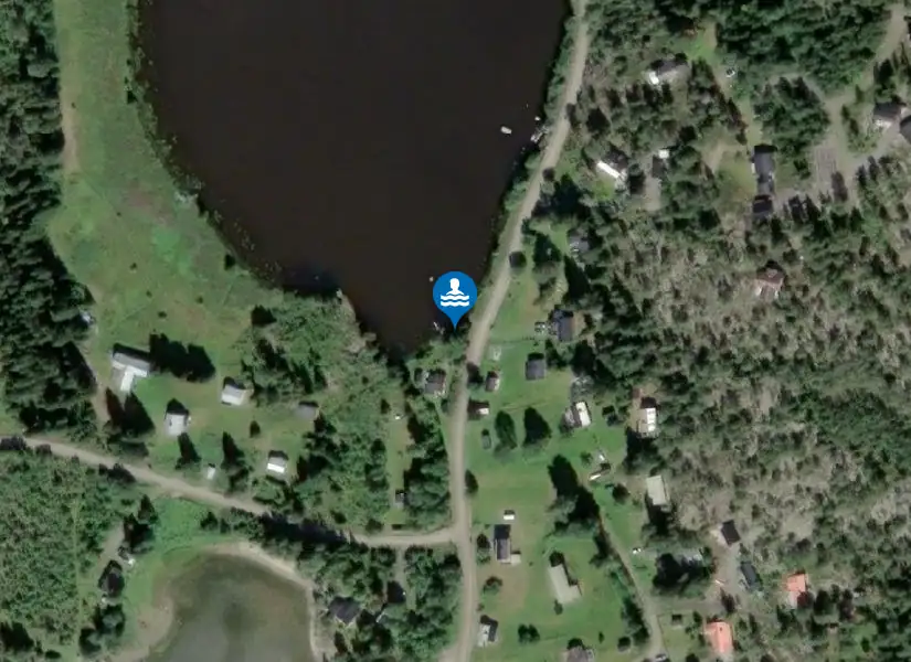 Viksjö badplats från satellit